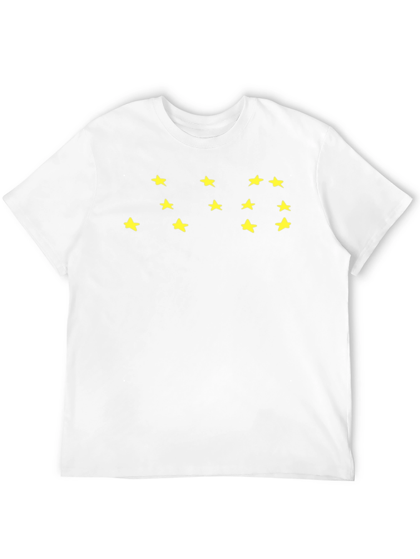 Starry Black Tee - Casual Graphic T-Shirt