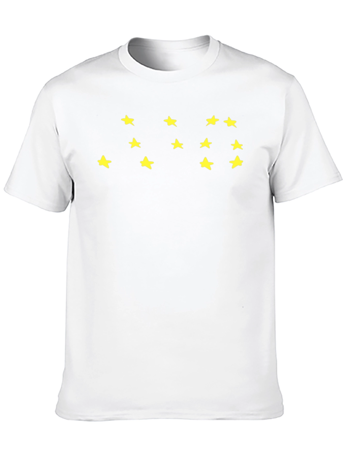 Starry Black Tee - Casual Graphic T-Shirt