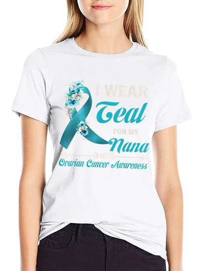 Teal Nana Ovarian Cancer Awareness T-Shirt
