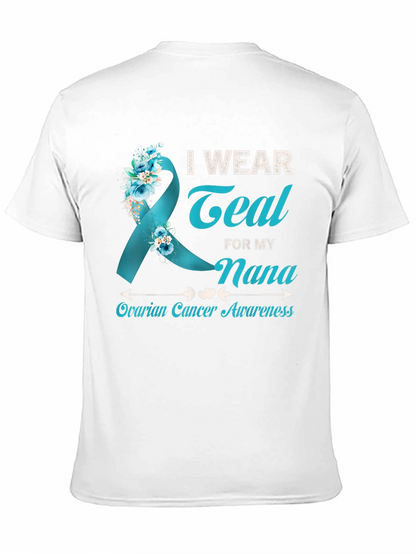 Teal Nana Ovarian Cancer Awareness T-Shirt