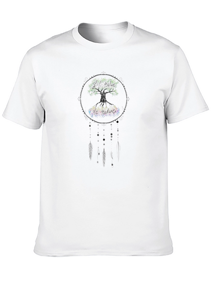 Nature Tree Graphic Tee - Black