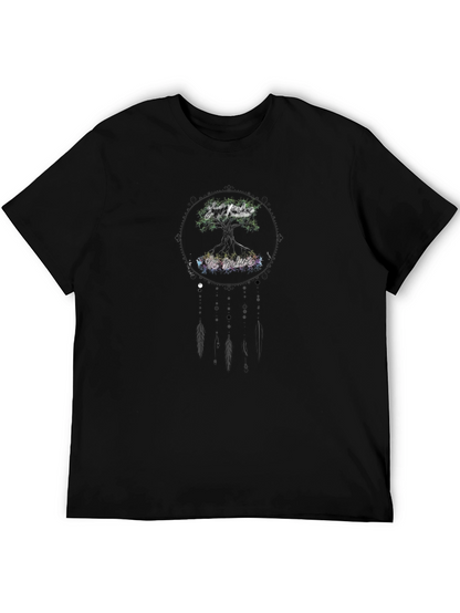 Nature Tree Graphic Tee - Black