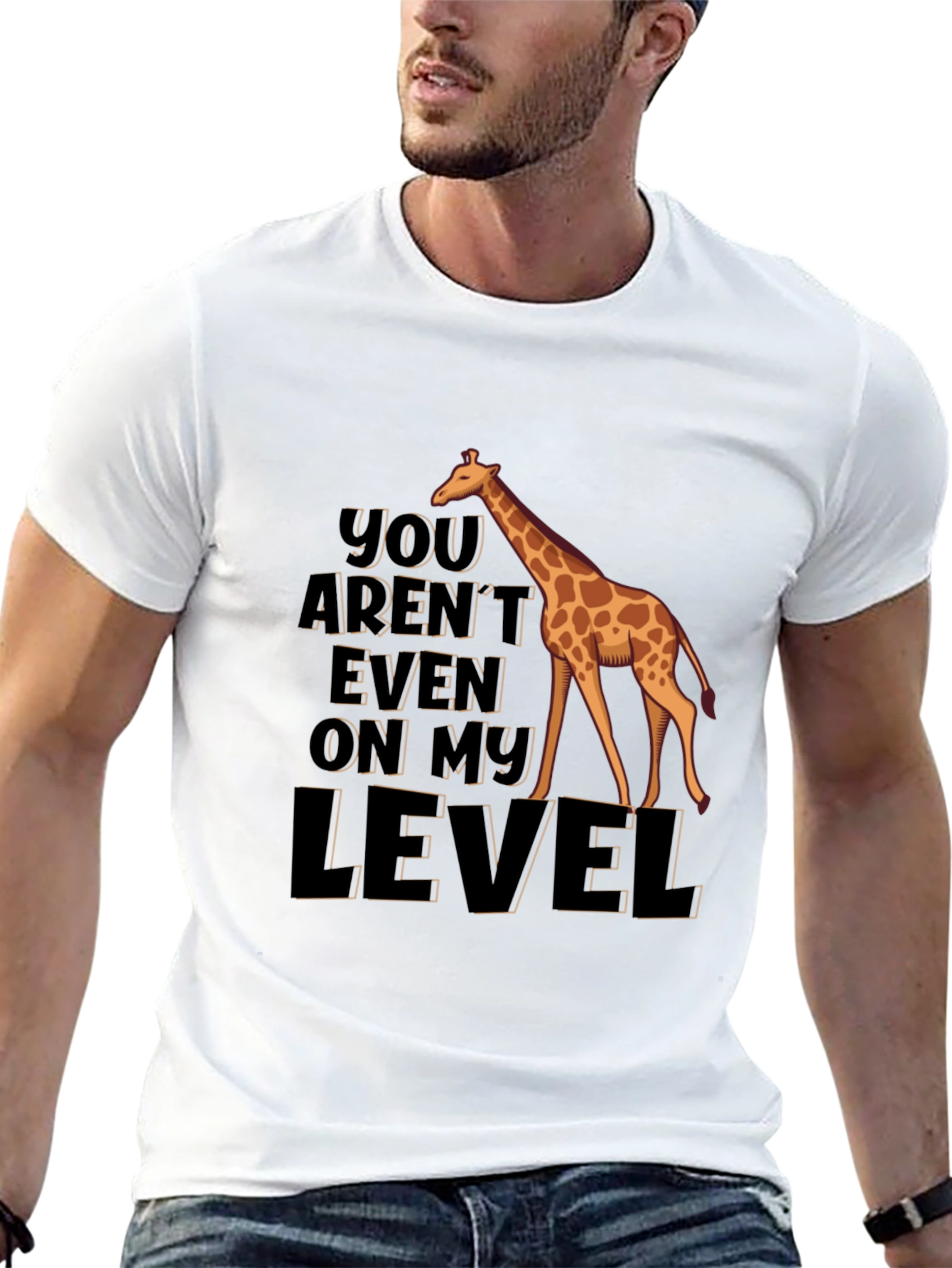 Giraffe Level Humor T-Shirt