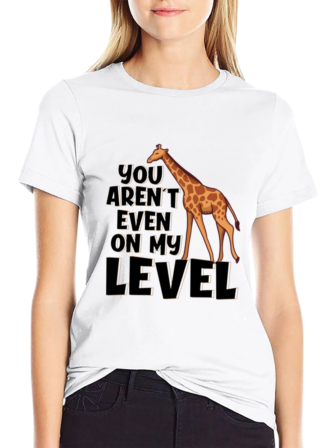 Giraffe Level Humor T-Shirt