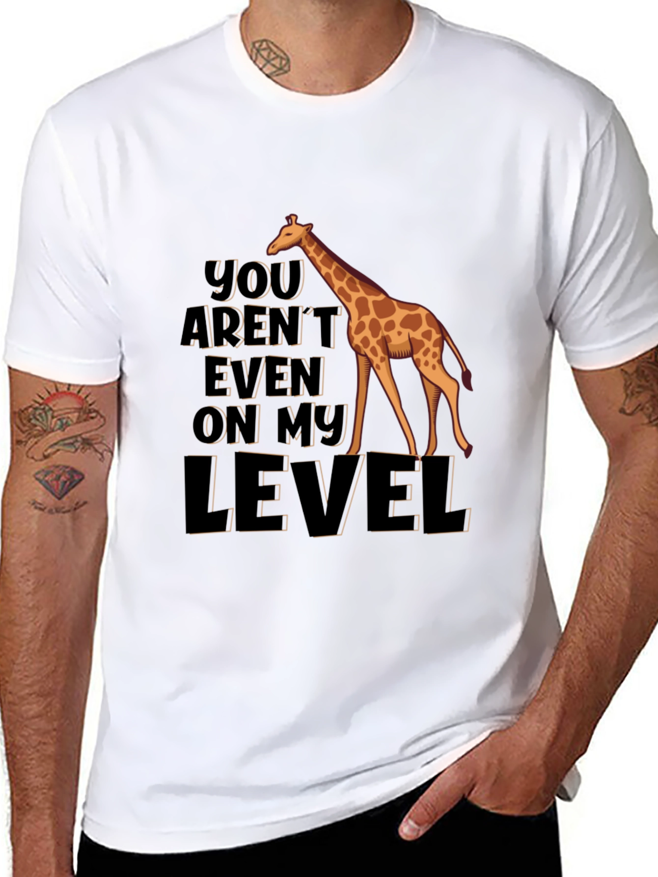 Giraffe Level Humor T-Shirt