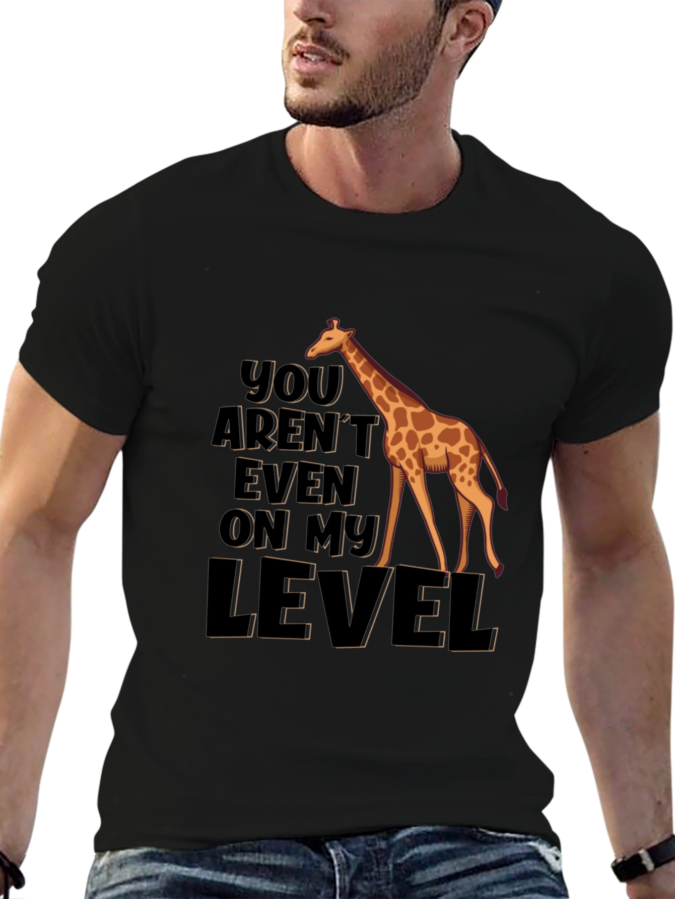 Giraffe Level Humor T-Shirt