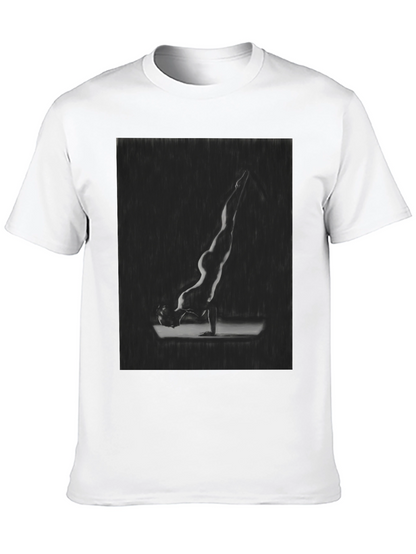 Yoga Pose Graphic Tee - Mens Black T-Shirt