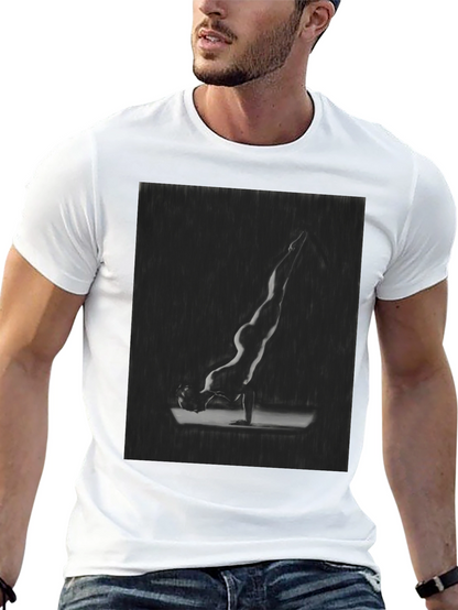 Yoga Pose Graphic Tee - Mens Black T-Shirt