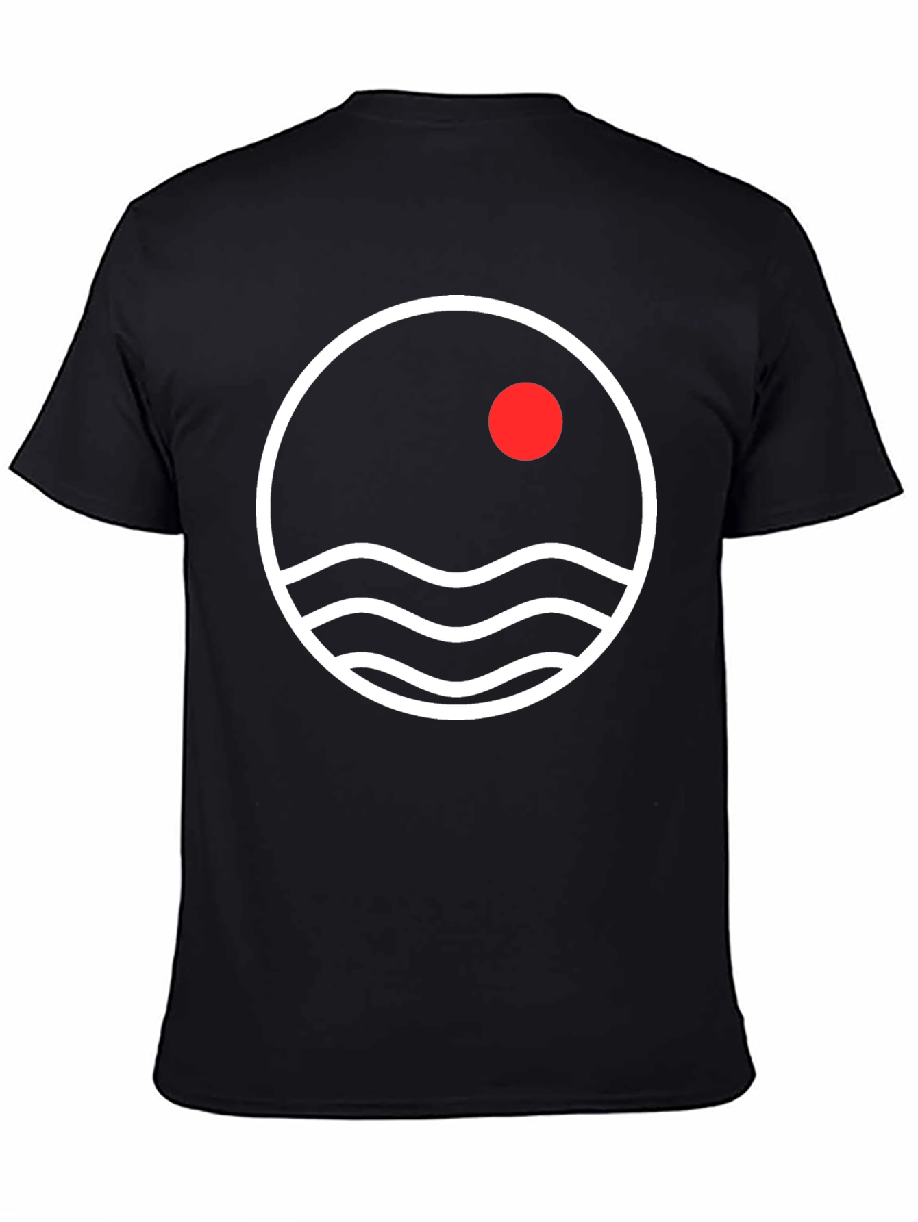 Minimalist Sunset Waves Graphic Tee
