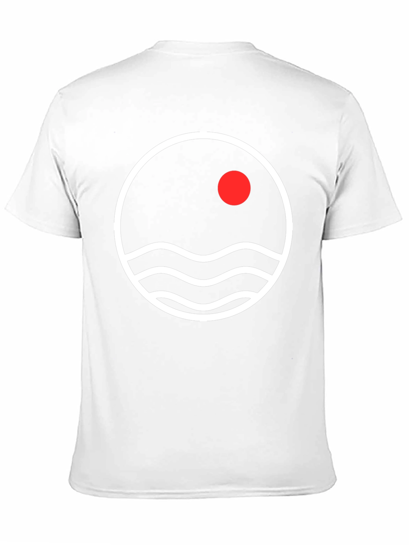 Minimalist Sunset Waves Graphic Tee