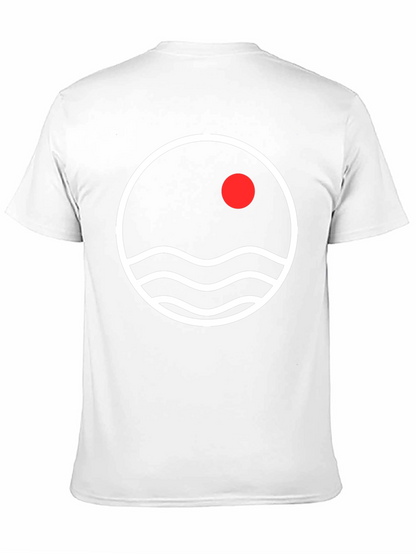 Minimalist Sunset Waves Graphic Tee