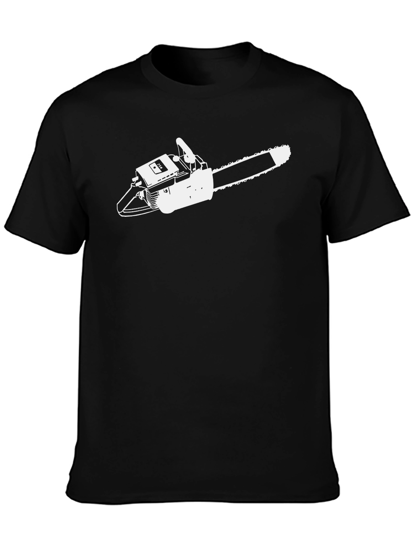 Chainsaw Graphic Tee - Mens Black T-Shirt