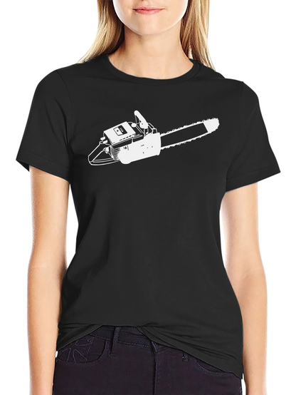Chainsaw Graphic Tee - Mens Black T-Shirt