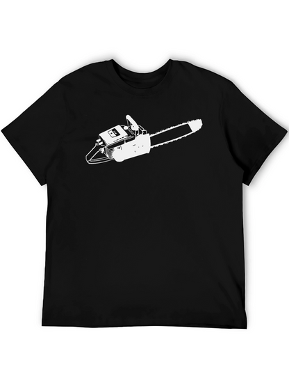 Chainsaw Graphic Tee - Mens Black T-Shirt