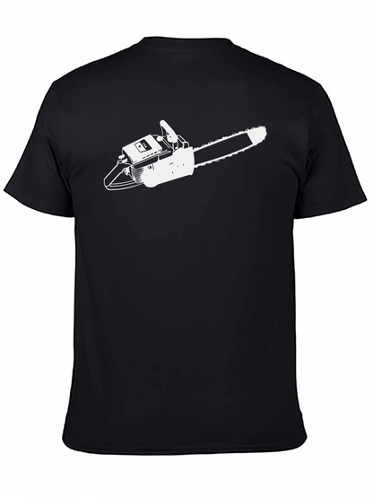 Chainsaw Graphic Tee - Mens Black T-Shirt
