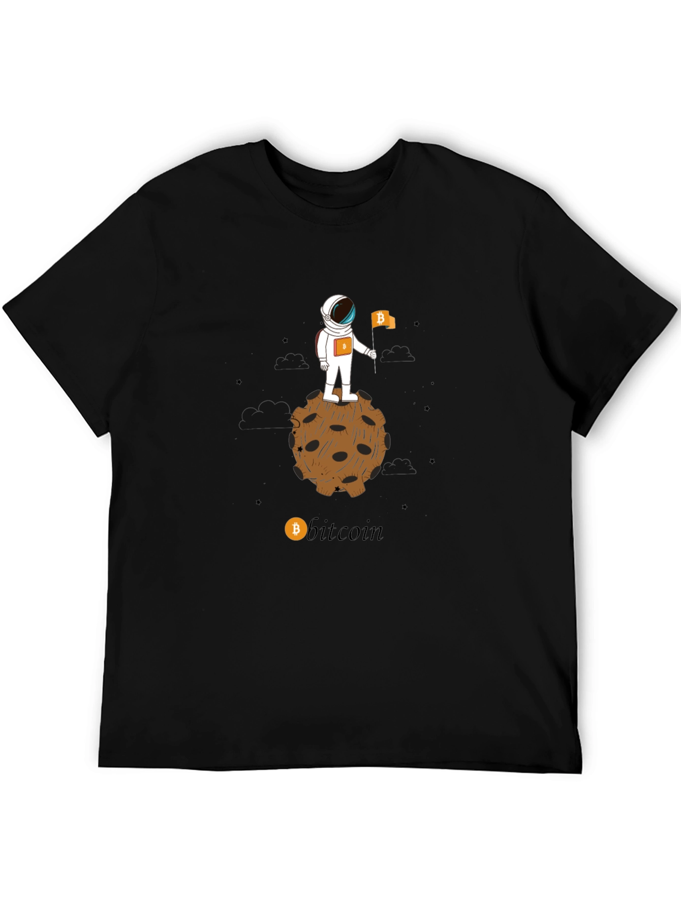 Bitcoin Astronaut T-Shirt - Crypto Moon Landing