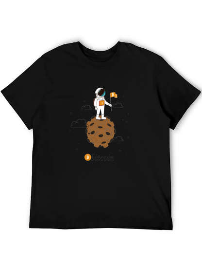 Bitcoin Astronaut T-Shirt - Crypto Moon Landing