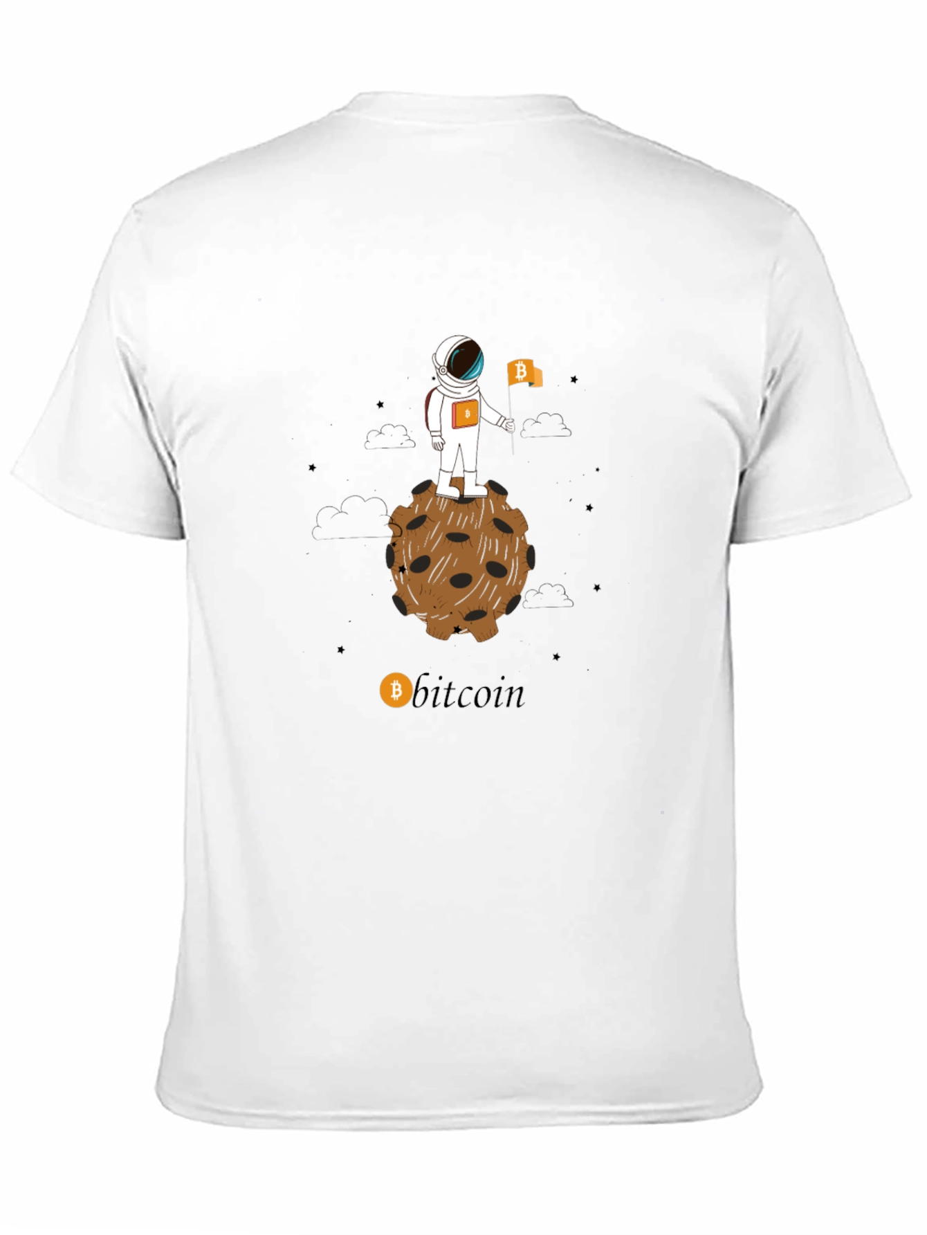 Bitcoin Astronaut T-Shirt - Crypto Moon Landing