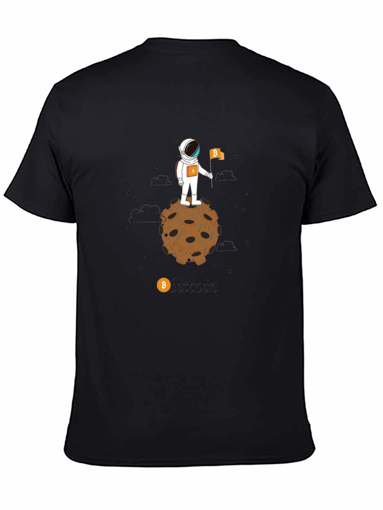 Bitcoin Astronaut T-Shirt - Crypto Moon Landing