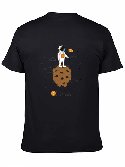 Bitcoin Astronaut T-Shirt - Crypto Moon Landing