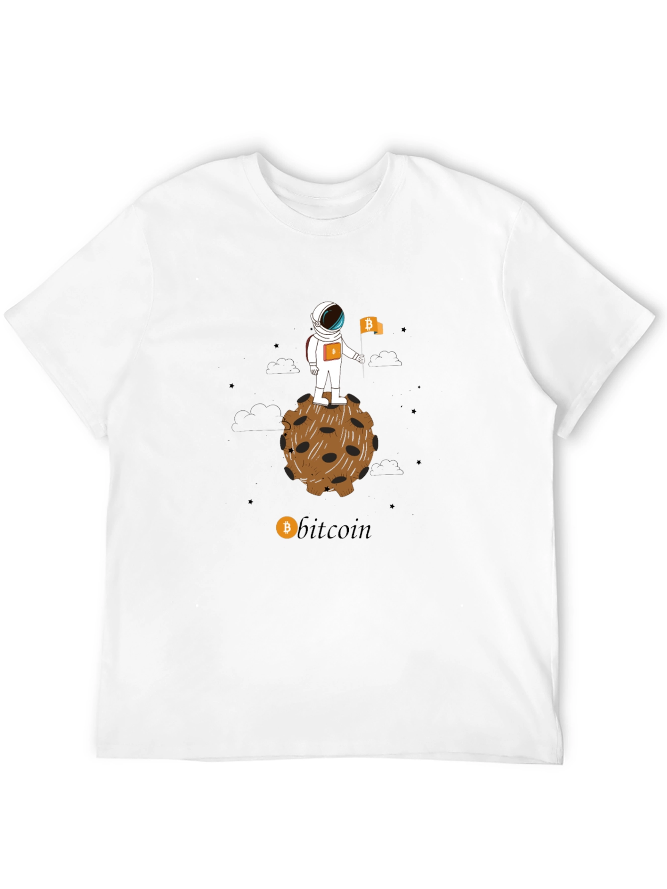 Bitcoin Astronaut T-Shirt - Crypto Moon Landing