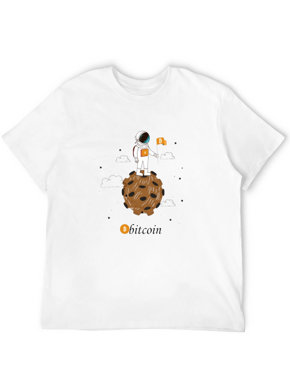 Bitcoin Astronaut T-Shirt - Crypto Moon Landing