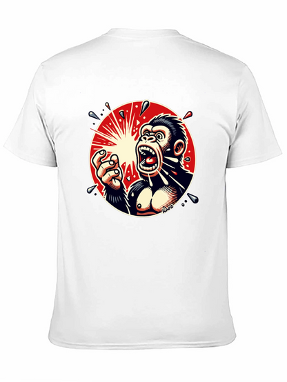 Screaming Gorilla Graphic Tee - Bold Black T-Shirt