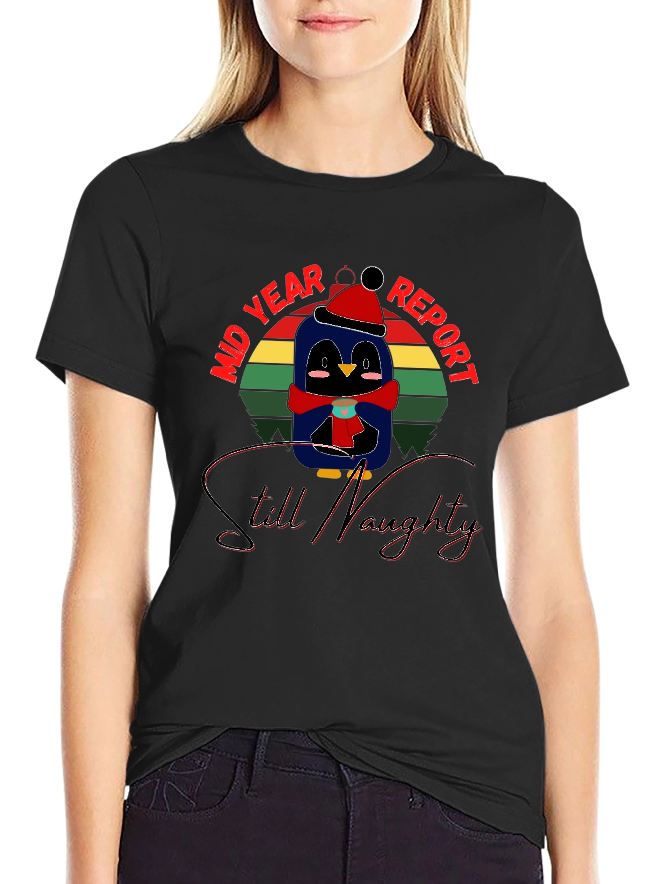 Mid Year Report Still Naughty Penguin T-Shirt