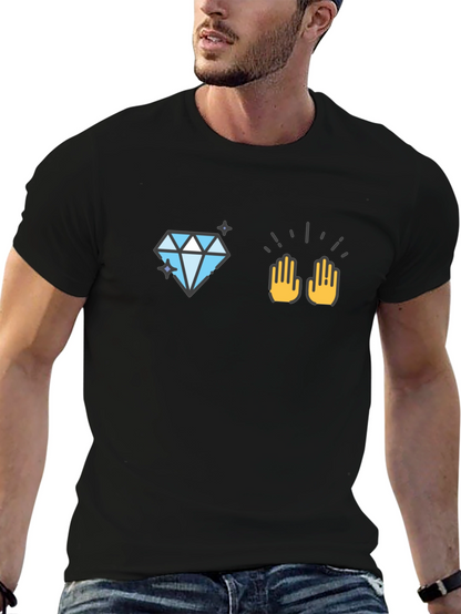 Diamond Hands Black T-Shirt - Premium Graphic Tee