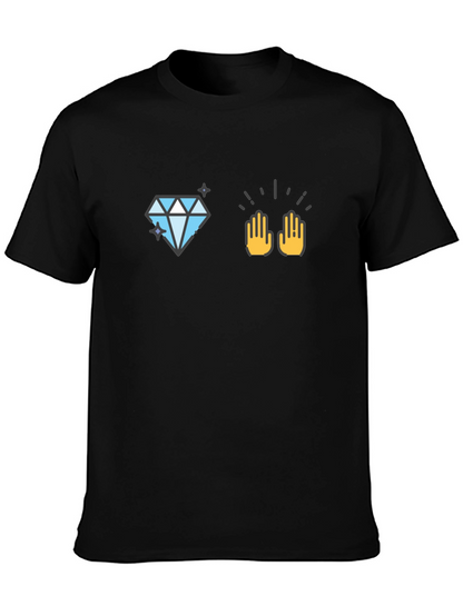 Diamond Hands Black T-Shirt - Premium Graphic Tee