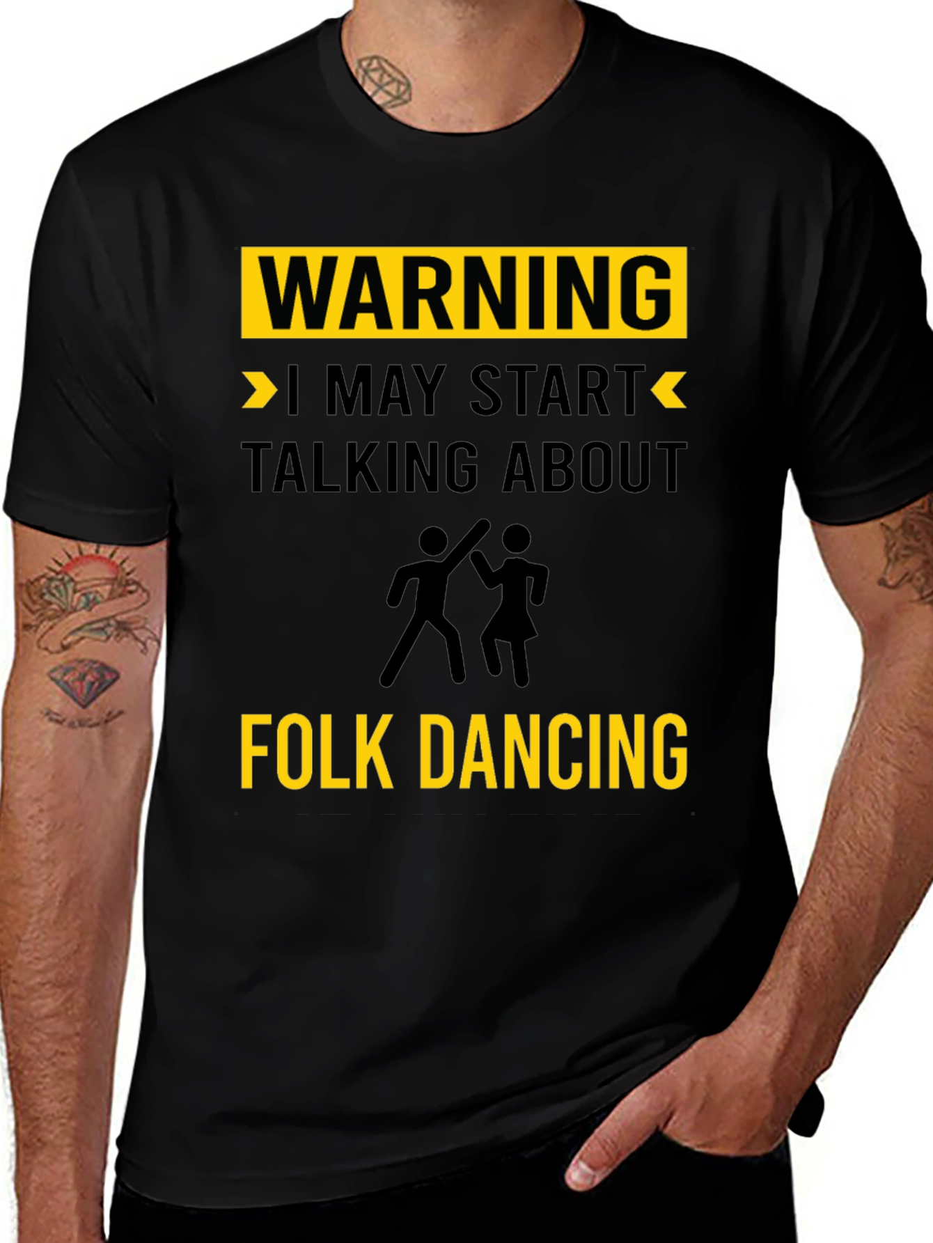Warning Folk Dancing T-Shirt