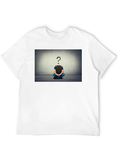 Question Mark Head T-Shirt - Enigmatic Style