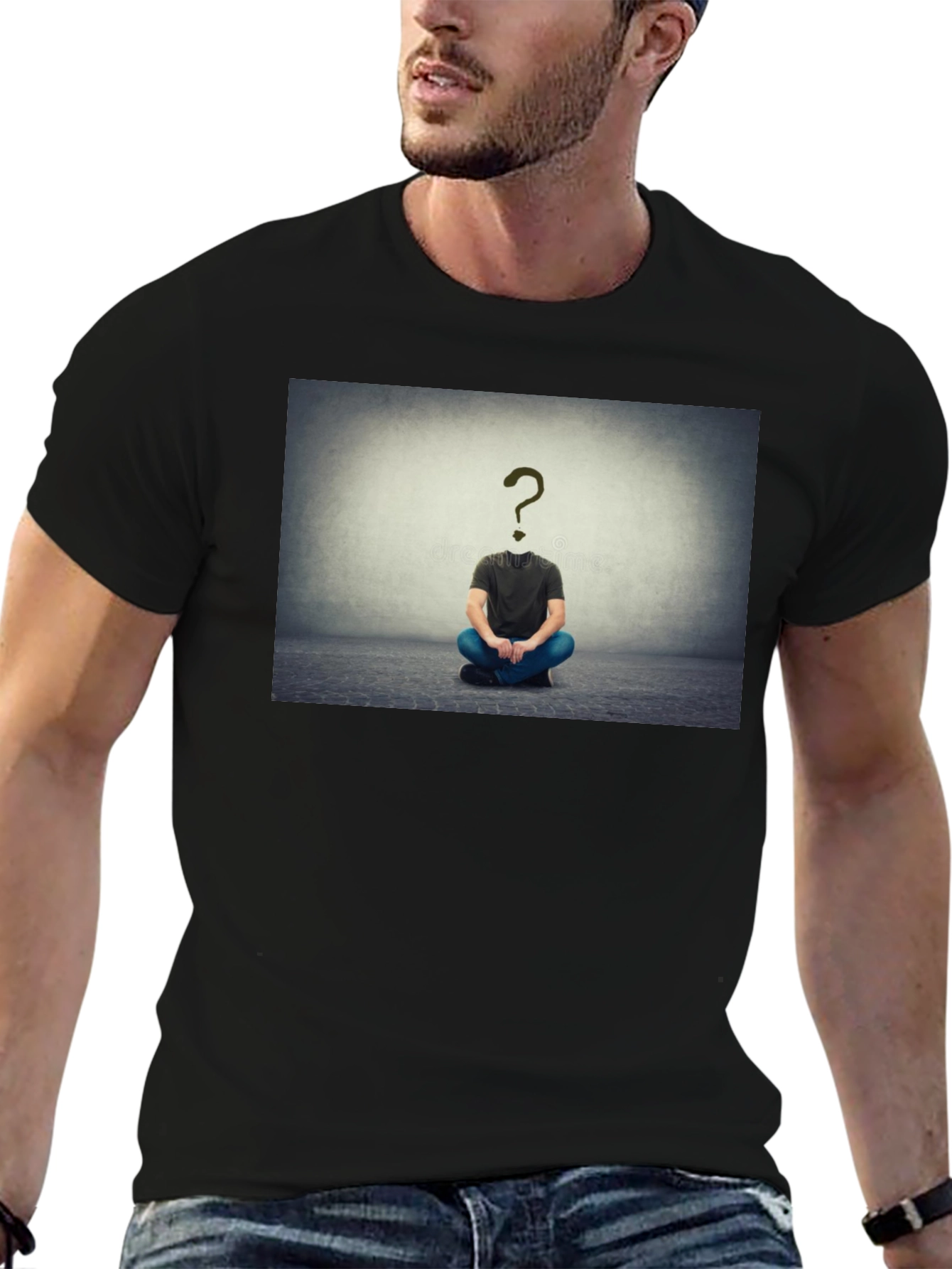 Question Mark Head T-Shirt - Enigmatic Style