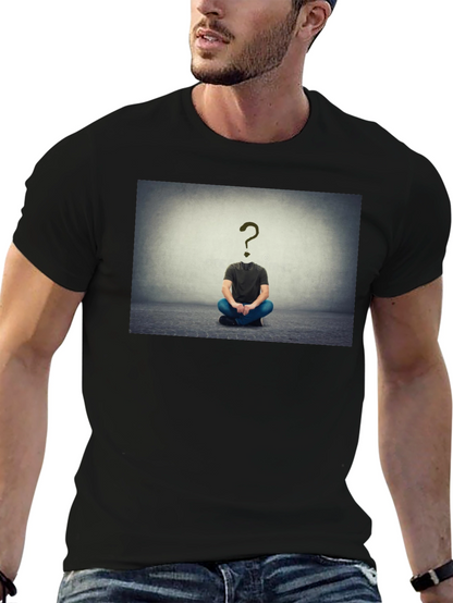 Question Mark Head T-Shirt - Enigmatic Style