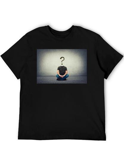 Question Mark Head T-Shirt - Enigmatic Style