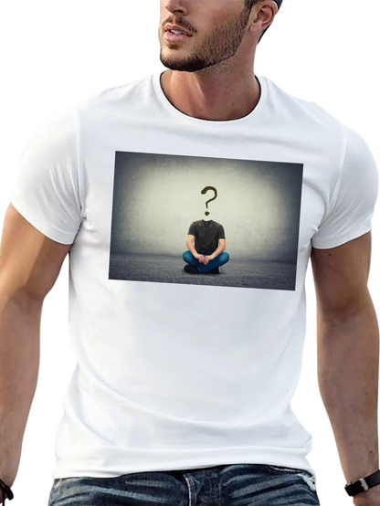 Question Mark Head T-Shirt - Enigmatic Style