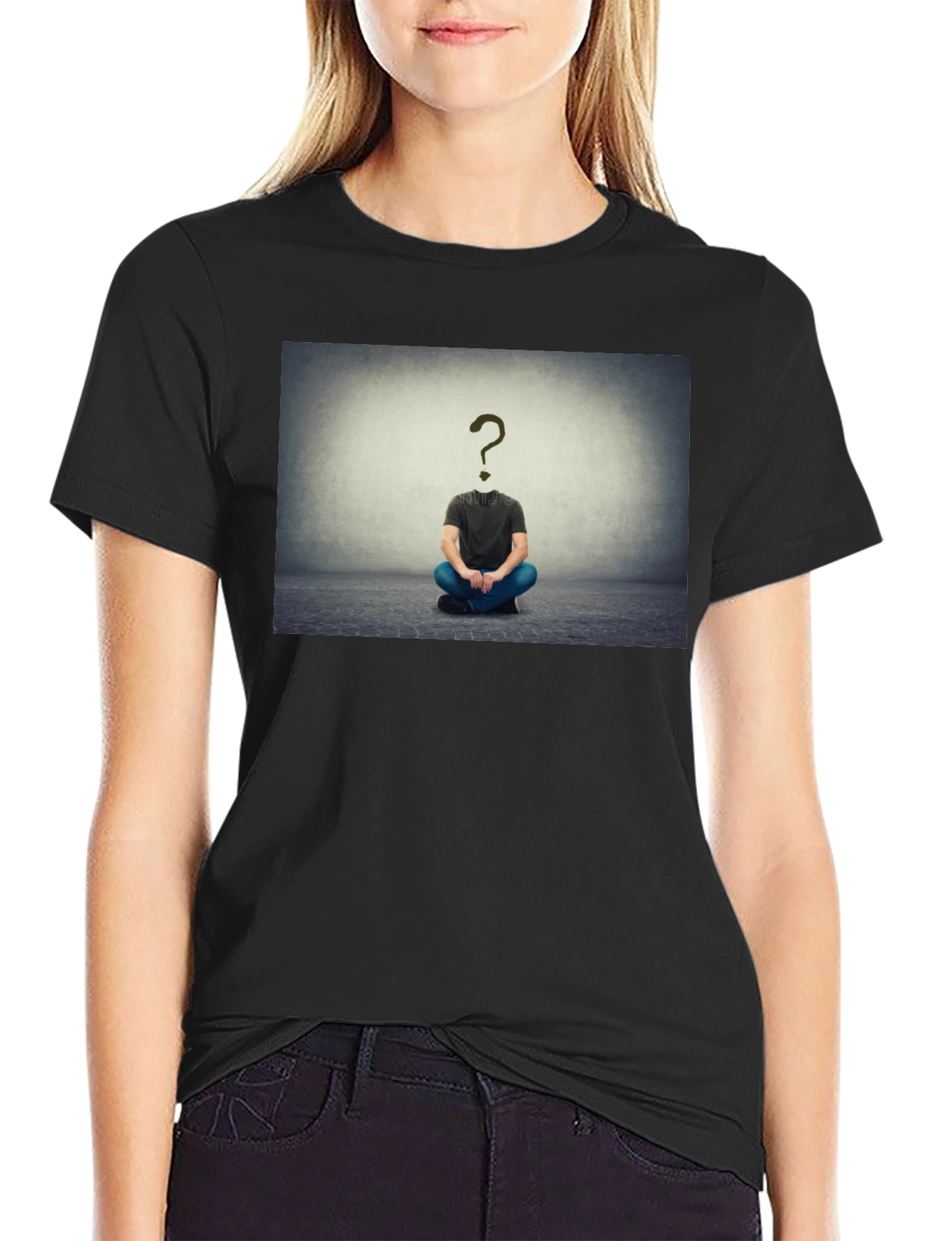 Question Mark Head T-Shirt - Enigmatic Style