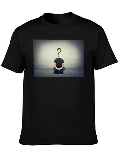 Question Mark Head T-Shirt - Enigmatic Style