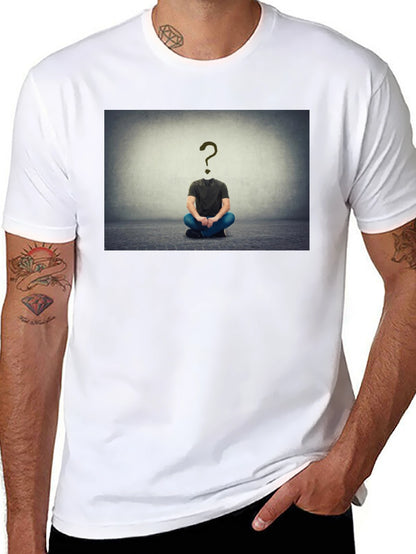 Question Mark Head T-Shirt - Enigmatic Style
