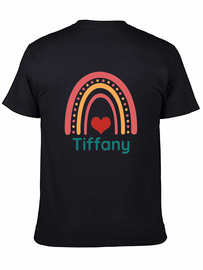 Rainbow Tiffany Heart Graphic Tee