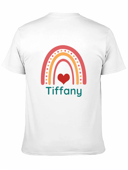 Rainbow Tiffany Heart Graphic Tee