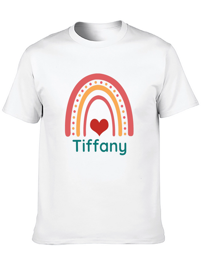 Rainbow Tiffany Heart Graphic Tee