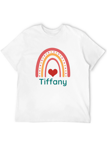 Rainbow Tiffany Heart Graphic Tee