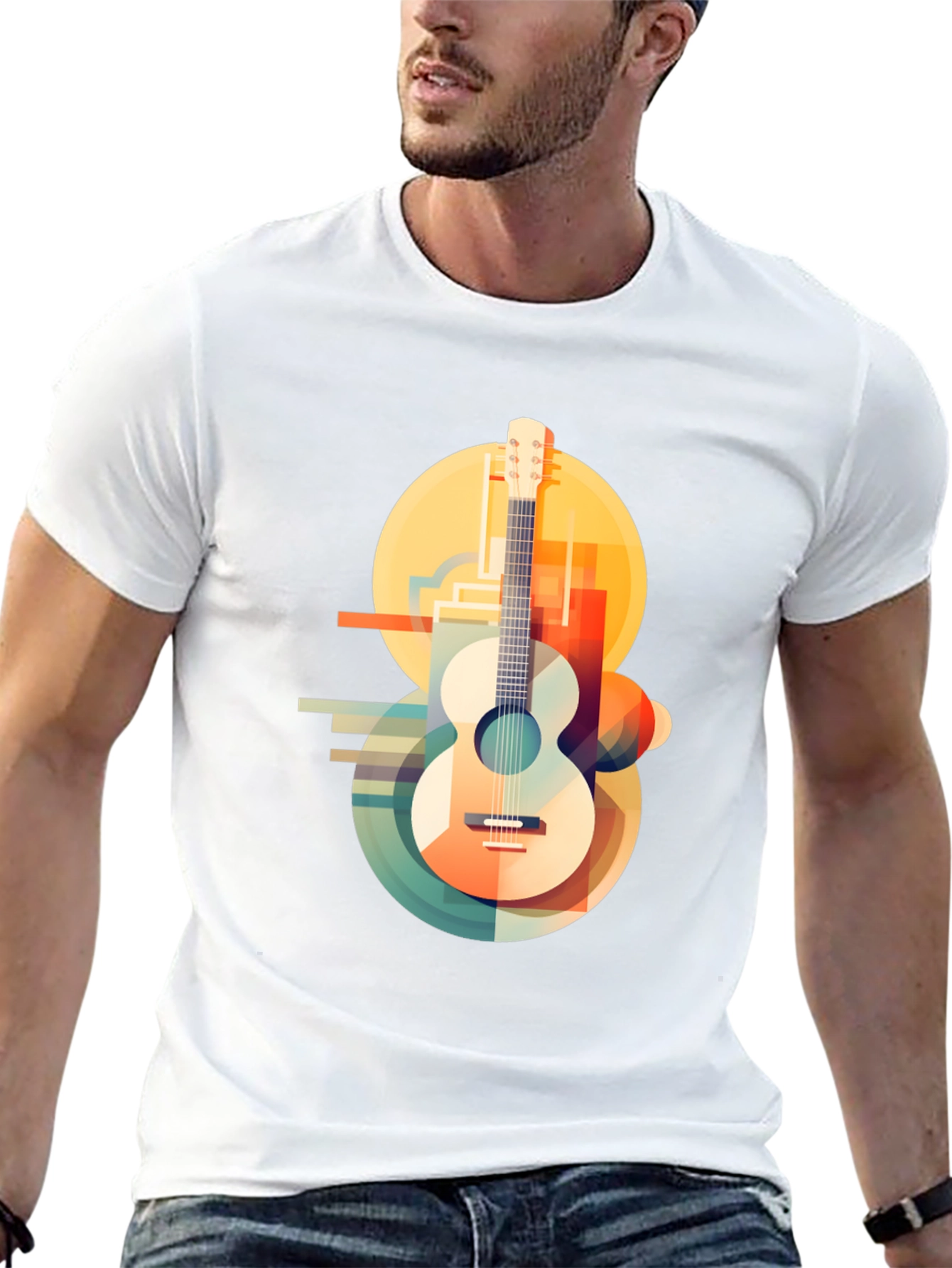 Abstract Guitar Graphic Tee