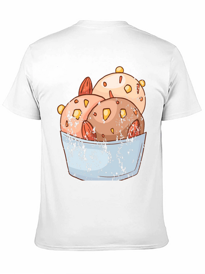 Ice Cream Bowl Graphic Tee - Black