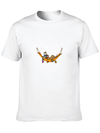 Nope Lazy Dog Hammock Graphic Tee