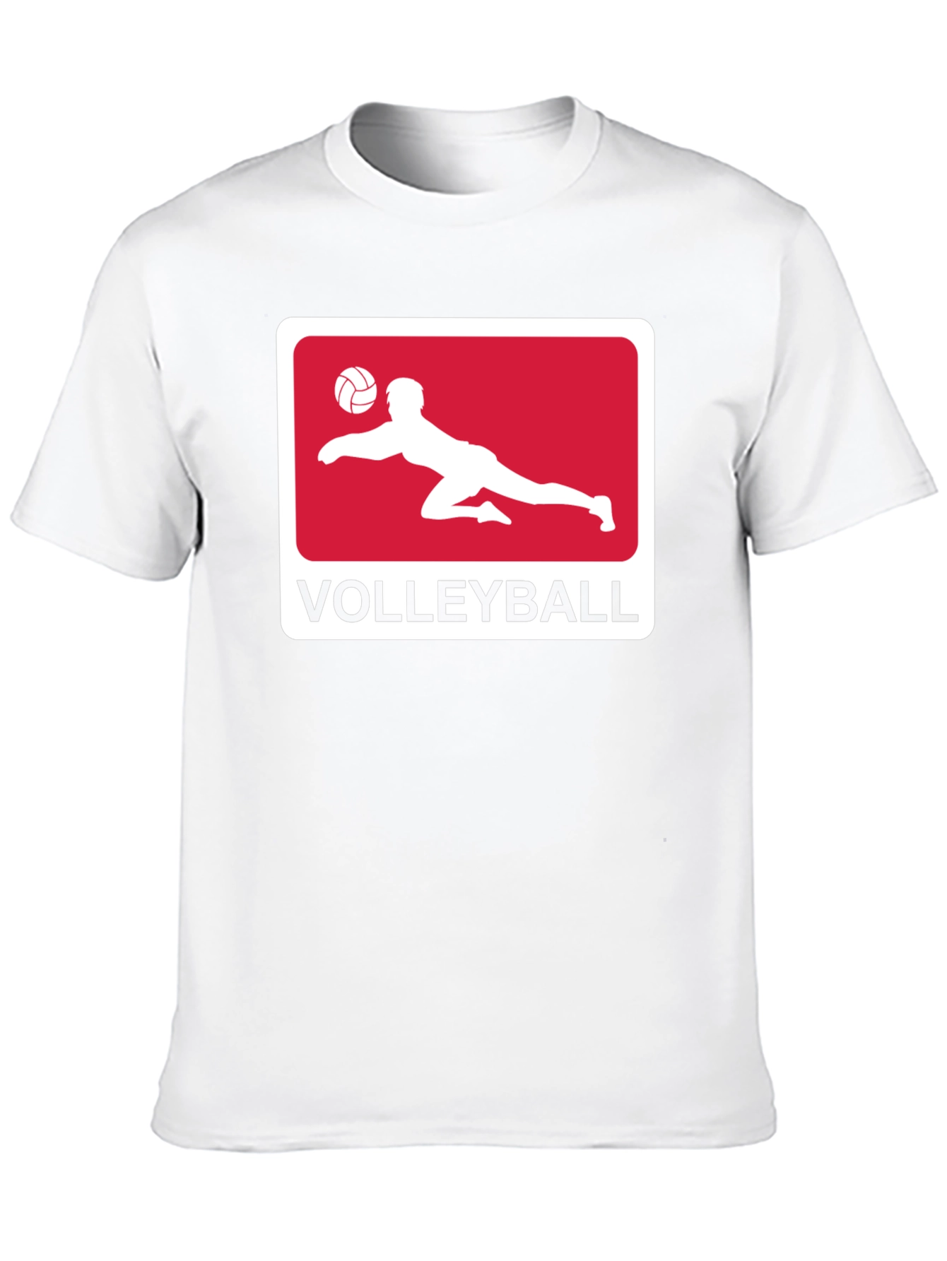 Volleyball Graphic Tee - Black Cotton Shirt