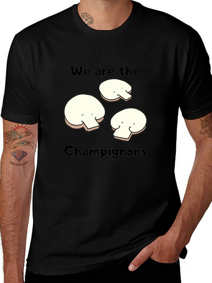 Mushroom Graphic T-Shirt - We Are The Champignons!