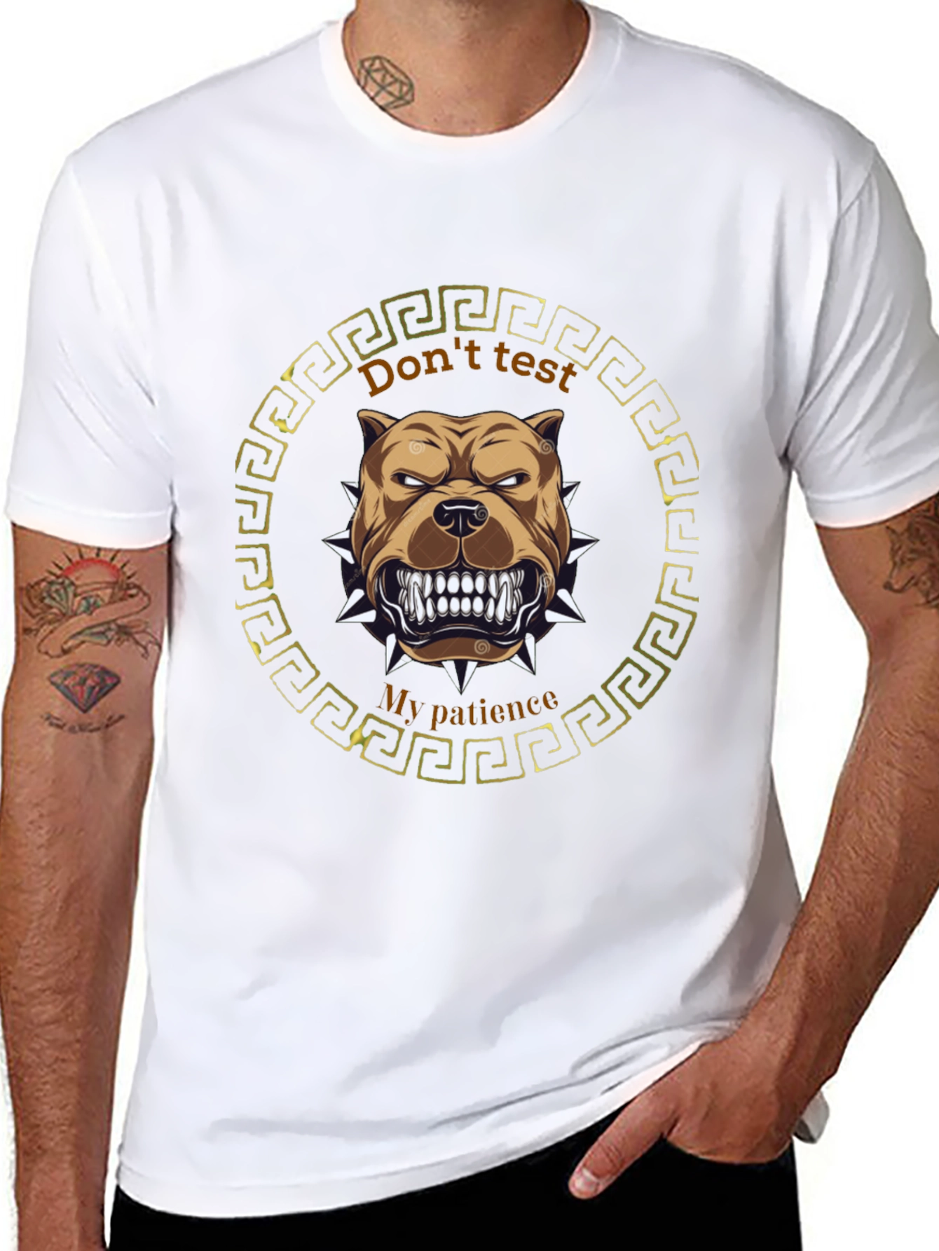 Dont Test My Patience Pitbull T-Shirt