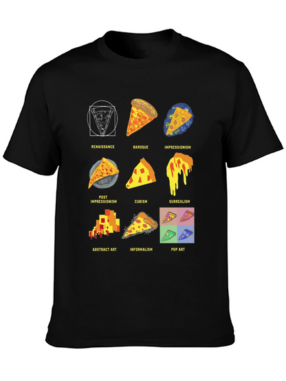 Pizza Art Styles T-Shirt: Renaissance to Pop Art!